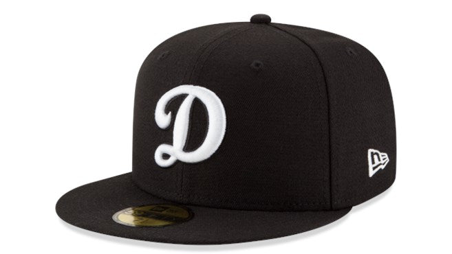 Los Angeles Dodgers TEAM-BASIC Black-White Fitted Hat